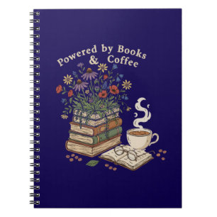 Powered by Books & Coffee Vintage Floral Book Love