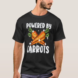 Powered By Carrots Vegan Food Lover World Vegetari T-Shirt