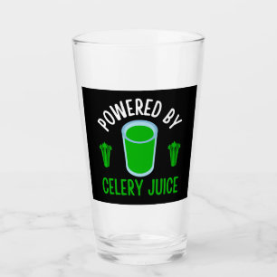 Powered By Celery Juice Glass