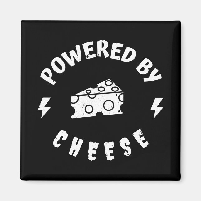 Powered By Cheese Magnet (Front)