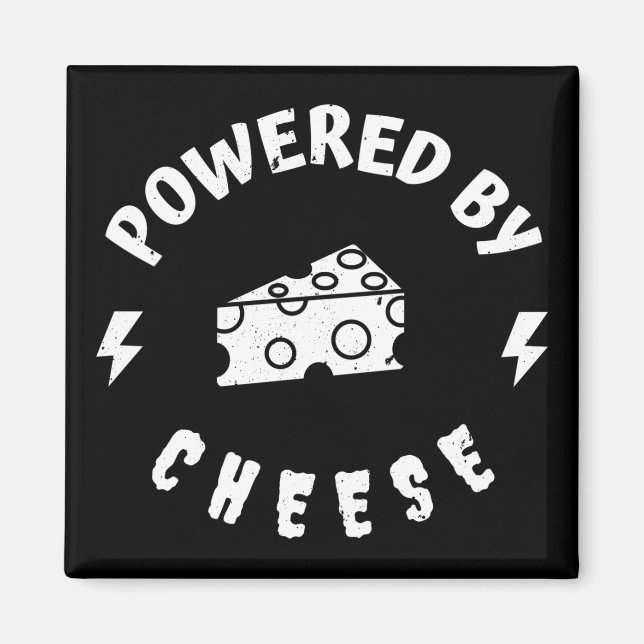 Powered By Cheese Magnet (Front)