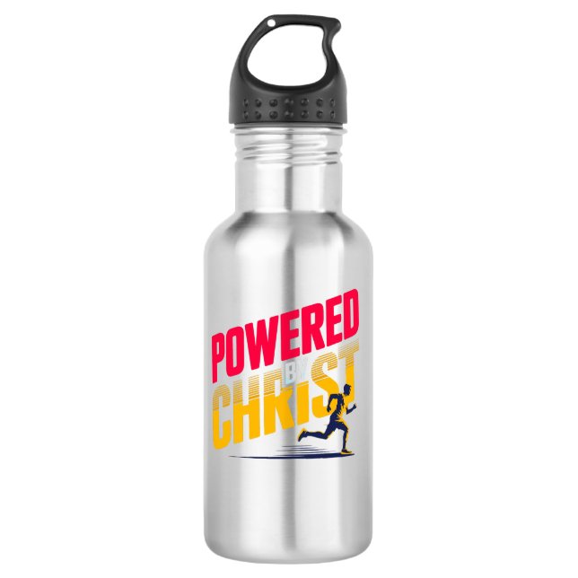 Powered by Christ 532 Ml Water Bottle (Front)