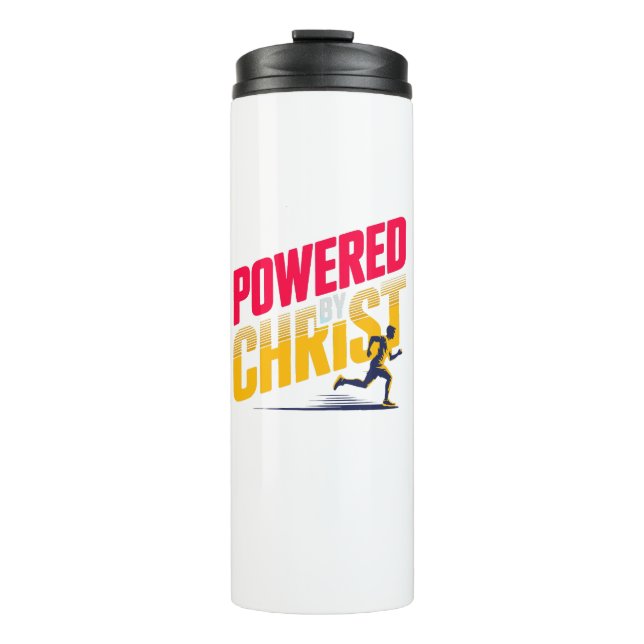 Powered by Christ Thermal Tumbler (Front)
