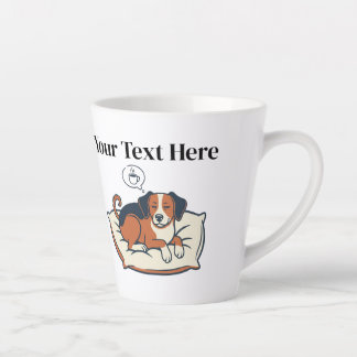 Powered by Coffee & Dog Dreams Latte Mug