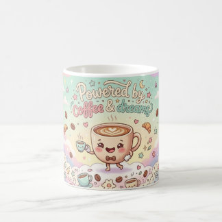 Powered By Coffee & Dreams Kawaii Mug