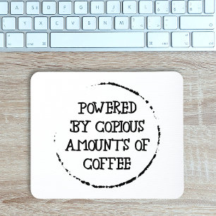 Powered By Coffee Mouse Pad