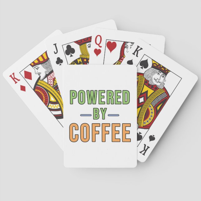 Powered by Coffee Playing Cards (Back)