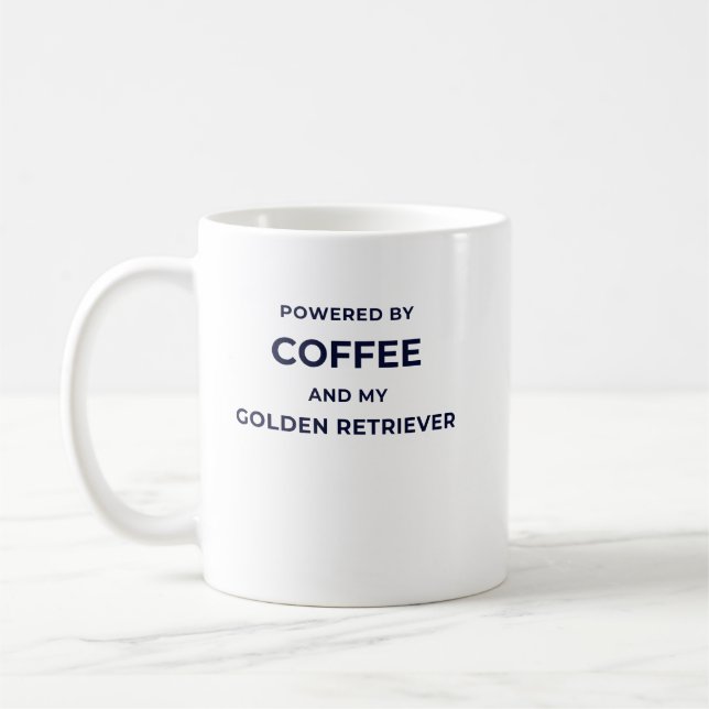 Powered by Coffee... - White Mug (Left)