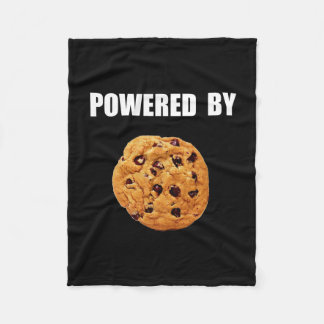 Powered By Cookie Fleece Blanket