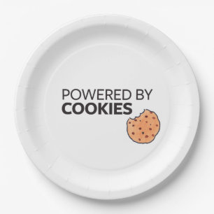 Powered by Cookies Paper Plate
