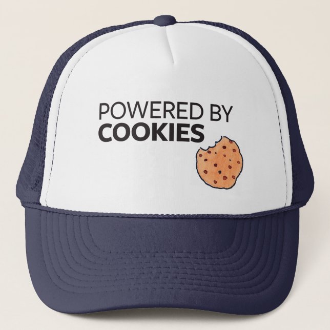 Powered by Cookies Trucker Hat (Front)