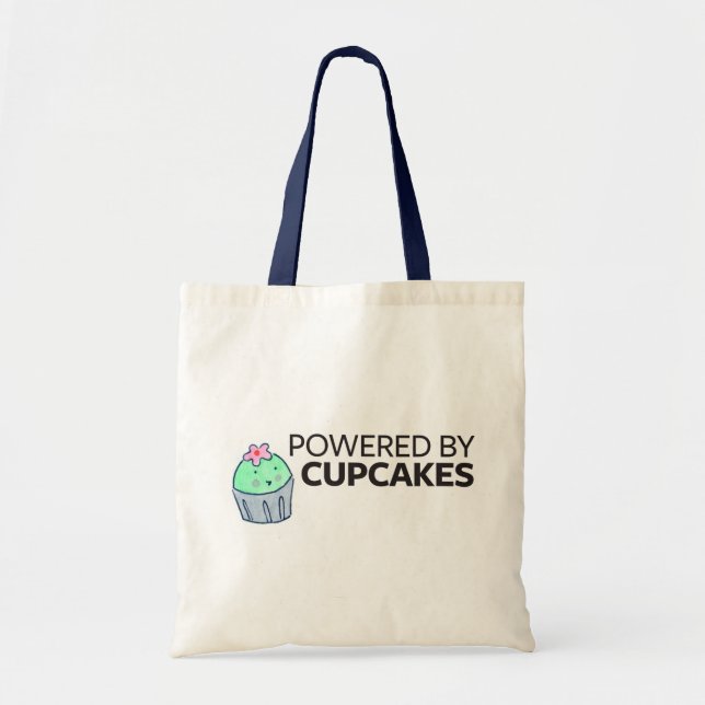 Powered by Cupcakes Tote Bag (Front)