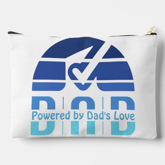 Powered by Dad's Love: Making Memories with Hugs Accessory Pouch (Back)