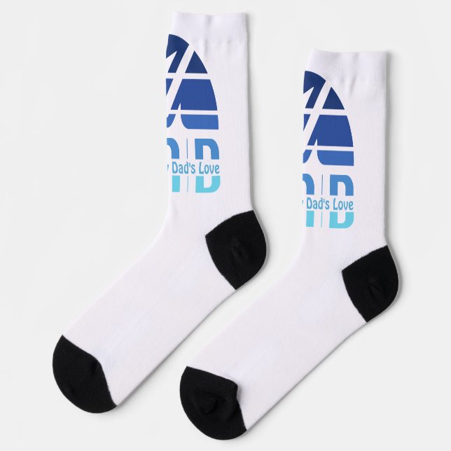 Powered by Dad's Love: Making Memories with Hugs Socks (Left)