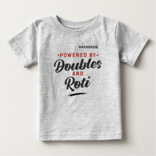 Powered by Doubles and Roti Baby T-Shirt