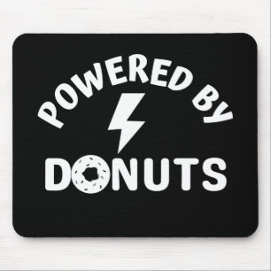 powered by doughnuts mouse pad