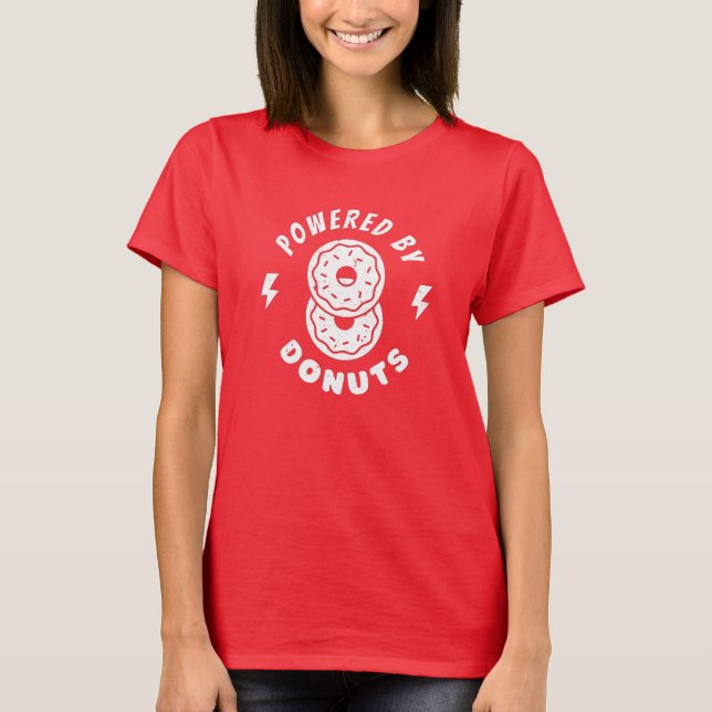 Powered By Doughnuts T-Shirt (Front)