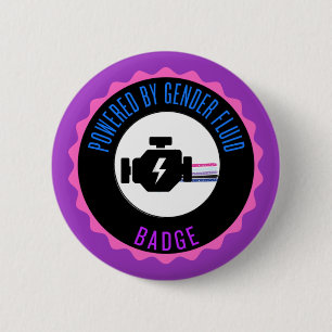Powered by gender fluid badge