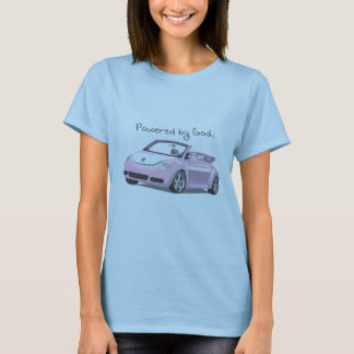 Powered by God fuelled by Christ (TM) women T-Shirt