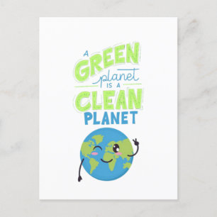 Powered by Green: Thrive with Nature" Postcard