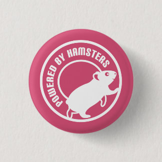 Powered by Hamsters 3 Cm Round Badge