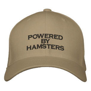 POWERED BY HAMSTERS - hat