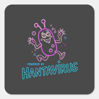 Powered by Hantavirus  Square Sticker
