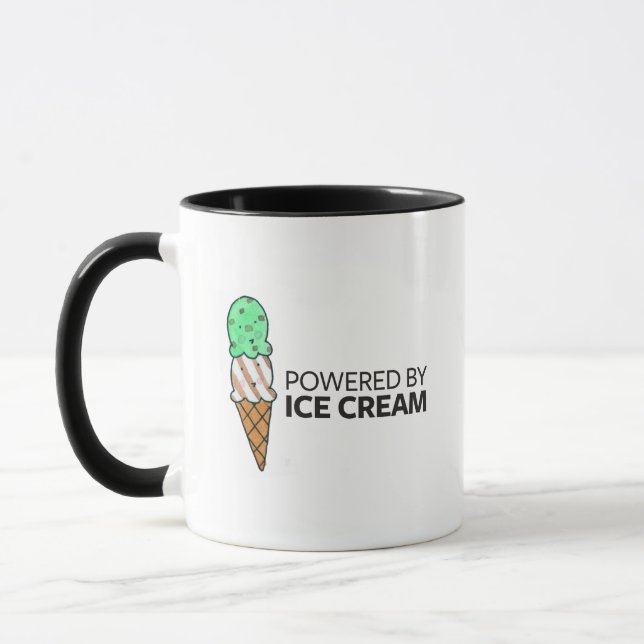 Powered by Ice Cream Mug (Left)