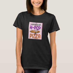 Powered By K Pop And Pizza Kpop Finger Heart T-Shirt