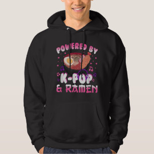 Powered by K pop and Ramen Kpop Kawaii Anime Gift Hoodie