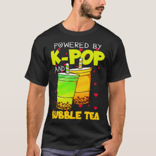 Powered by KPOP and Bubble Tea Music Lover Kawaii T-Shirt