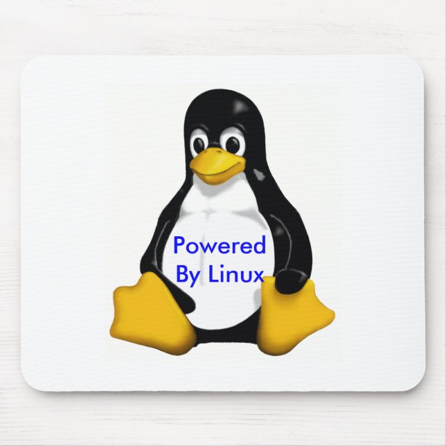 powered by linux pad www.alinuxworld.com mouse pad (Front)