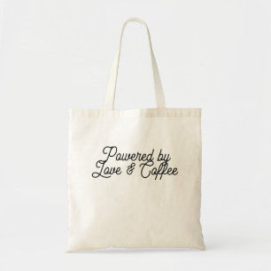 Powered by Love & Coffee Tote Bag