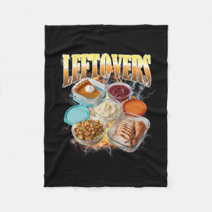 Powered By Mashed Potatoes Thanksgiving Fleece Blanket