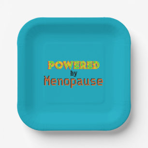 Powered by Menopause 3 Paper Plate