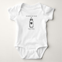 Powered by Milk Super Baby Funny Bodysuit