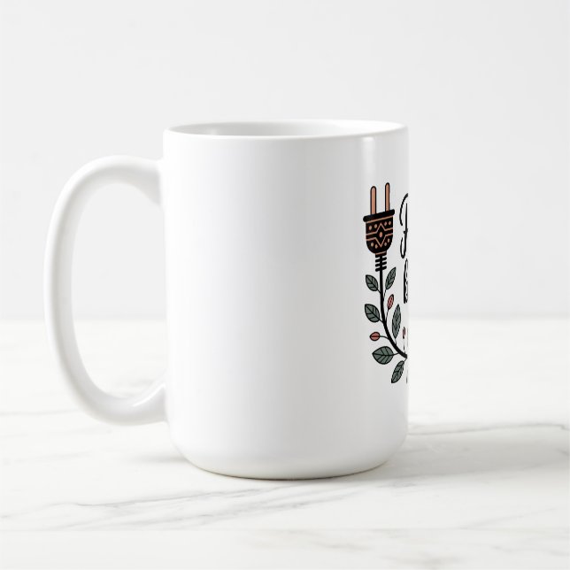 Powered By Mom Coffee Mug (Left)