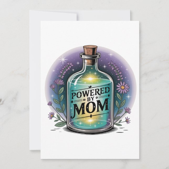 Powered By Mom Invitation (Front)