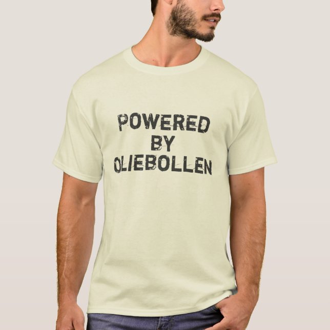 Powered by oliebollen T-Shirt (Front)