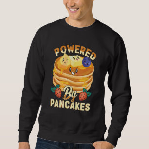 Powered By Pancakes Pancake BlueBerry & Strawberry Sweatshirt