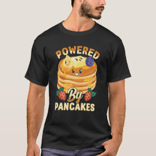 Powered By Pancakes Pancake BlueBerry & Strawberry T-Shirt