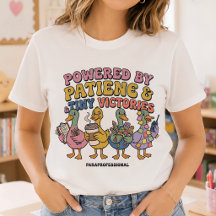 Powered by Patience Funny Paraprofessional Duck