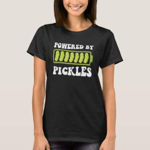Powered By Pickles I Love Pickles  Pickle T-Shirt