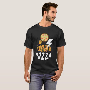 Powered by Pizza – Fun Food Lover Design T-Shirt
