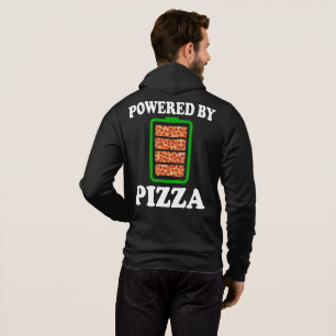 Powered By Pizza - Funny Pizza Hoodie