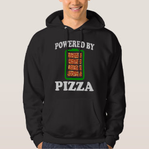 Powered By Pizza - Funny Pizza Hoodie