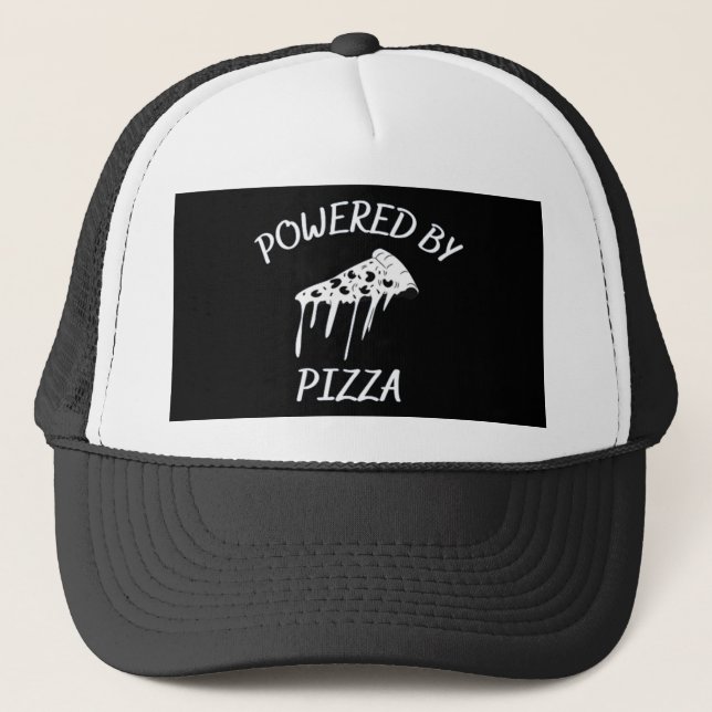 Powered By Pizza Trucker Hat (Front)