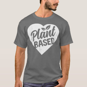 Powered By Plant Based Diet Vegan Life Funny Veget T-Shirt
