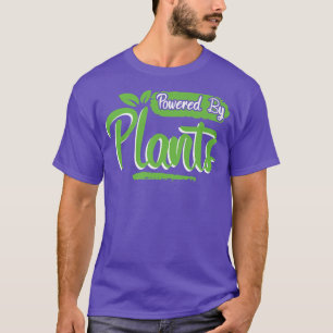 Powered By Plant, Vegan Vegetarian Design T-Shirt