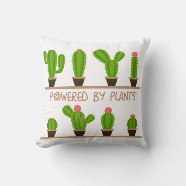 Powered by plants cushion (Front)